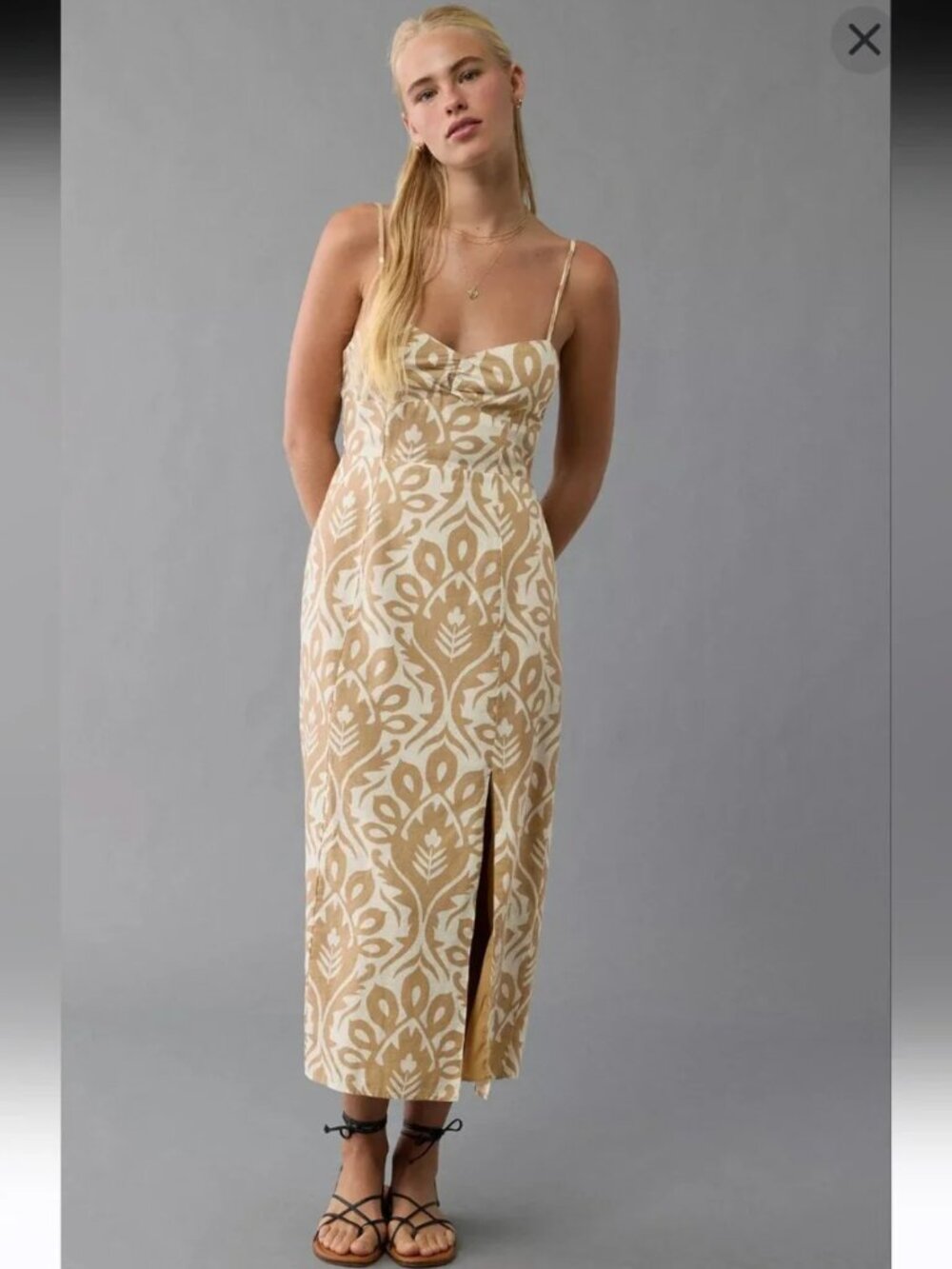 American Eagle - tan summer dress - NWT